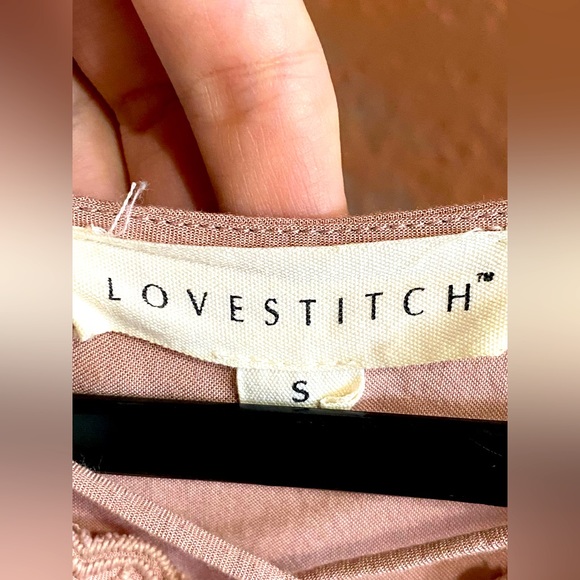 Love stitch dusty rose dress, size small - Picture 4 of 4